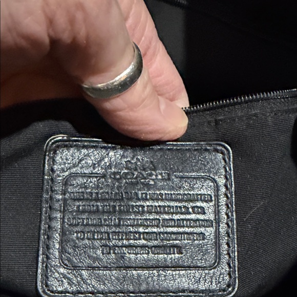 Coach Black Leather Shoulder Bag - Picture 4 of 6